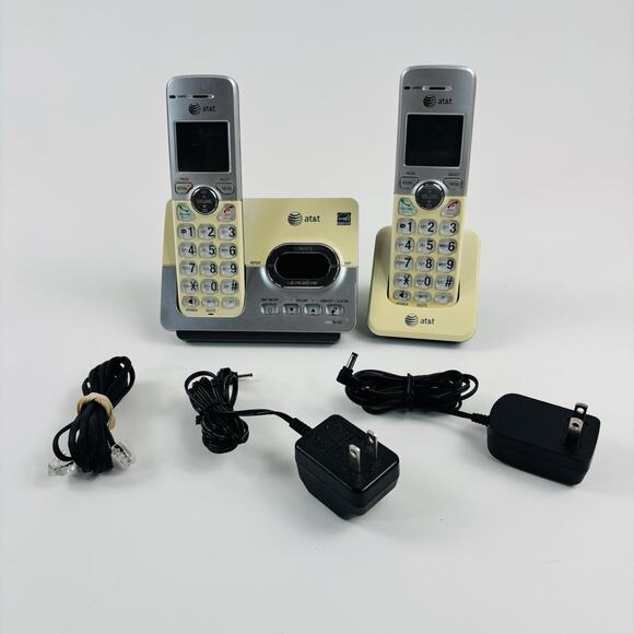 AT&T EL52253 DECT (2) Handset Cordless Answering System with Caller ID/Call - Picture 1 of 11